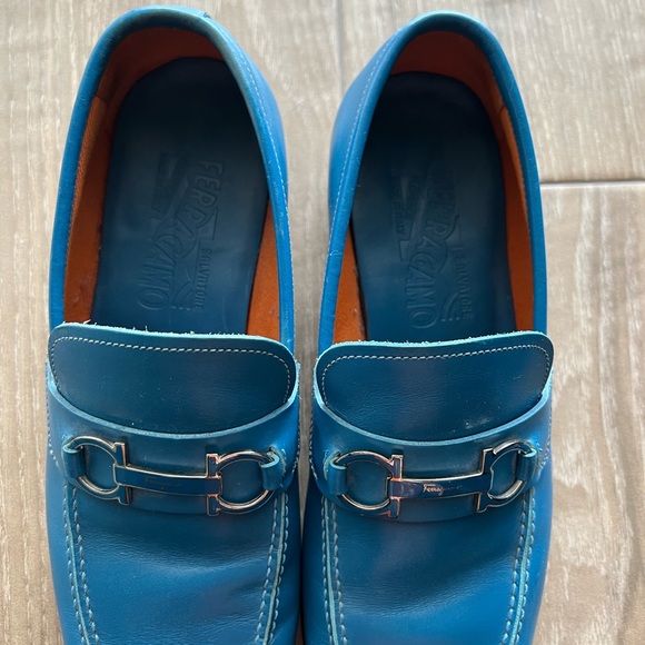 Blue Salvatore Ferragamo shoes and belt (set of 2) main image 2